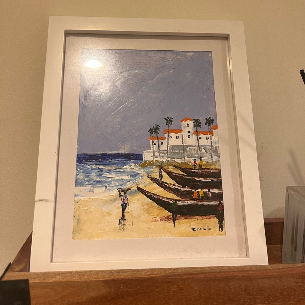 Original Hand-Painted Elmina Castle Artwork – Ghana 🇬🇭
